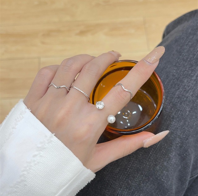 ナローメタル4Pリング