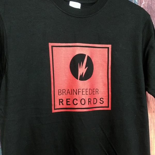 ブレインフィーダー 半袖黒色 Tシャツ 選べる6サイズ S,M,L,XL,XXL