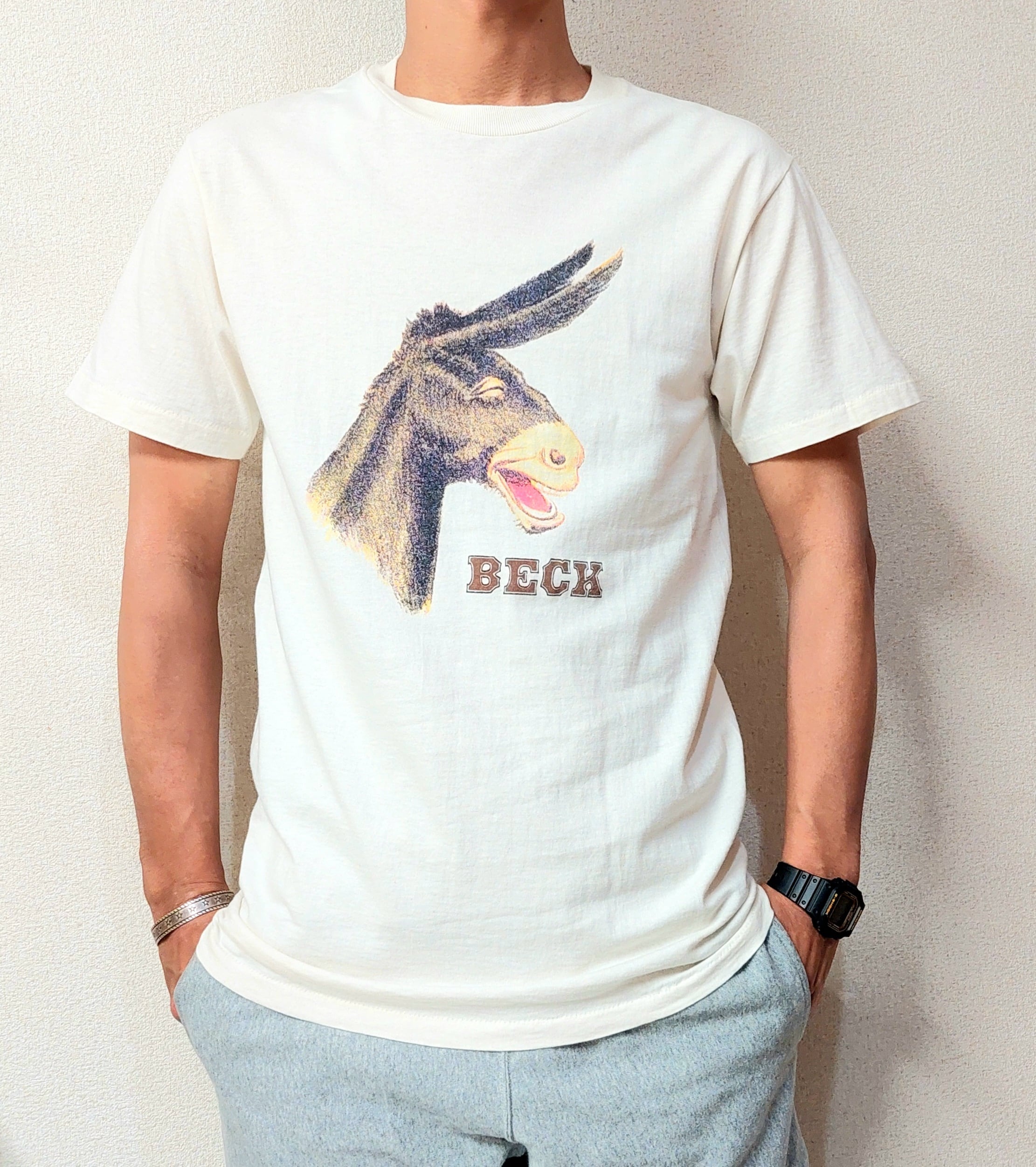 90年代 BECK ODELAY Tシャツ ONEITA着丈70 - Tシャツ/カットソー(半袖 ...