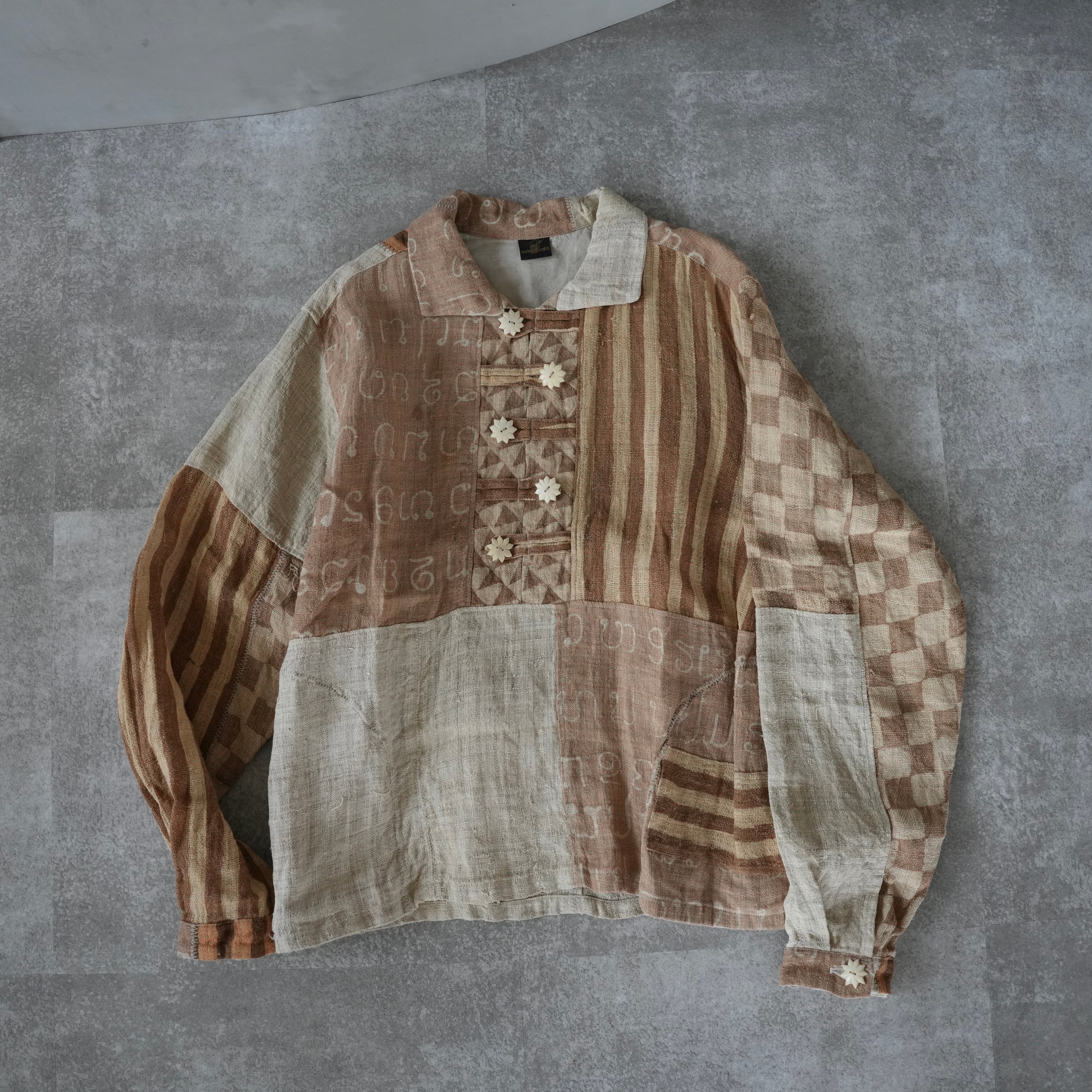 hand woven hemp pull over medina