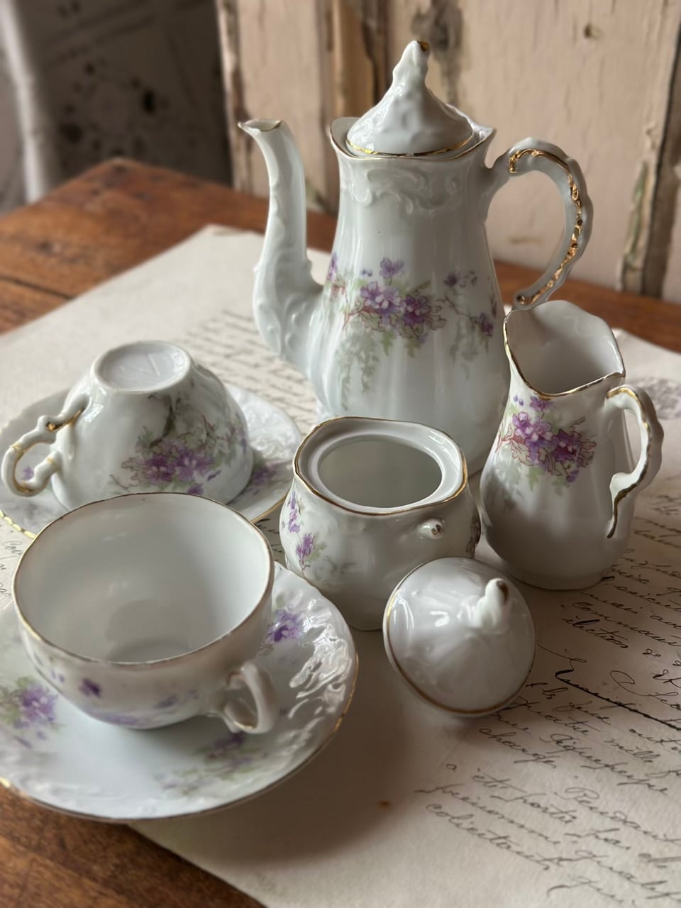 スミレのミニチュアティーセット ディネット おままごと | Brocante de
