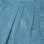 drape silhouette rayon blend 3tuck slacks emerald green