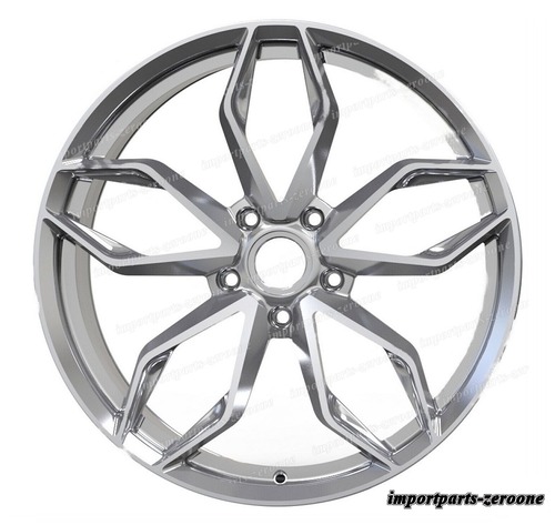 21インチ シルバー H スタイル ホイール 21x9 21x10 4 個セット 鍛造 -BRN-12176★