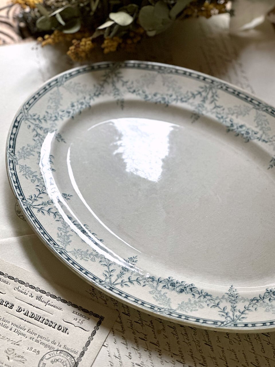 Creil et Montereau オーバルプレート 楕円のお皿 | Brocante de La