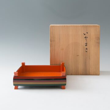 平安 竹泉作 色絵 寿老人 香合 共箱 茶道具 うるさく