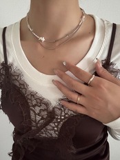 Heart Mix Beads Necklace［SSN098］