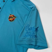 FILA GOLF フィラ ゴルフ ワッペン BD 半袖 ポロシャツ サイズ L /メンズ/水色系/スポーツ