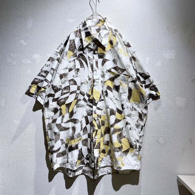 1990s Contemporary art × Wrinkle processing Design SS shirt