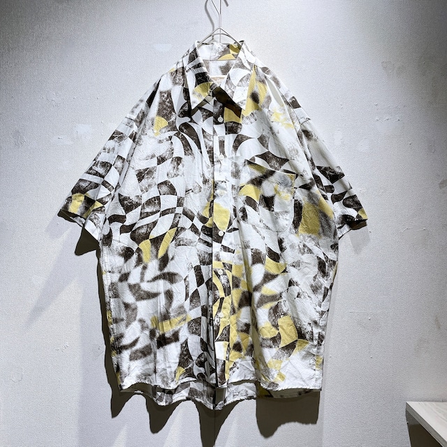 1990s Contemporary art × Wrinkle processing Design SS shirt