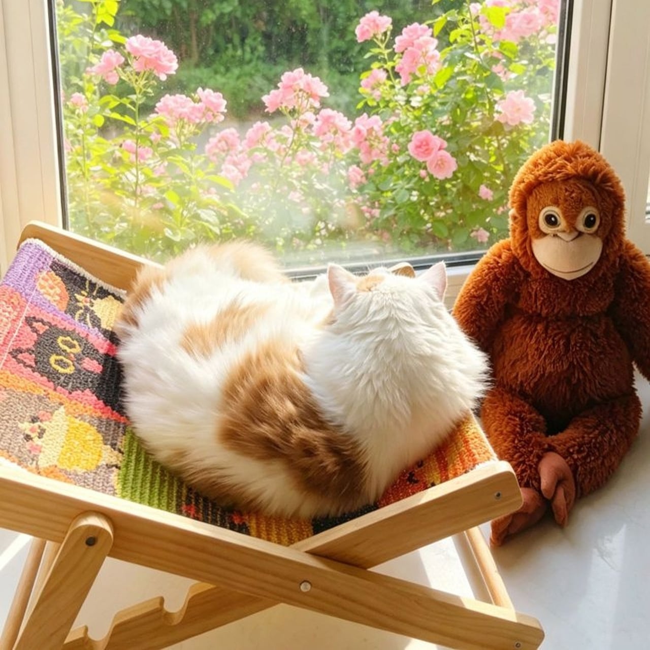 JL31 .春夏用 猫のサイザル折りたたみチェア | 耐引っかき猫スクラッ