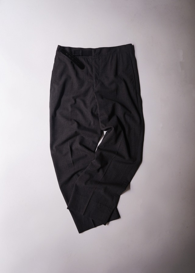 GIROGIO ARMANI 03AW belted wool slacks