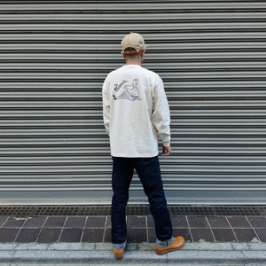 （ CREAM ）GOOD BYE & HELLO BIG SILHOUETTE LONG SLEEVE TEE