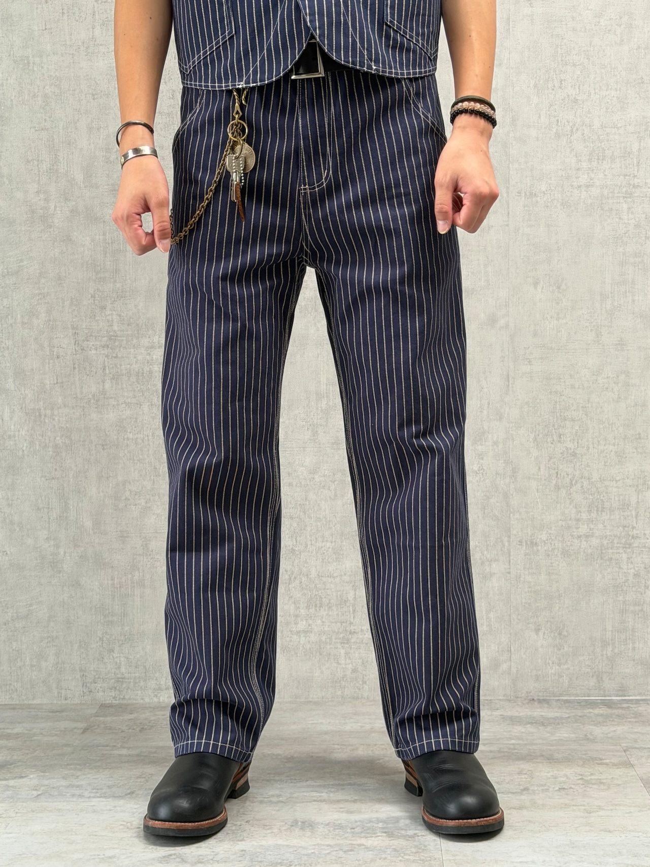 Classic Wabash Stripe Straight Pants