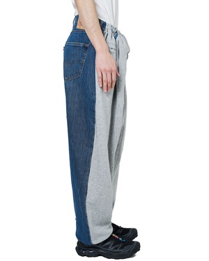 BLESS "Overjoggingjeans "L"〔LIGHTGREY/DENIMBLUE〕"