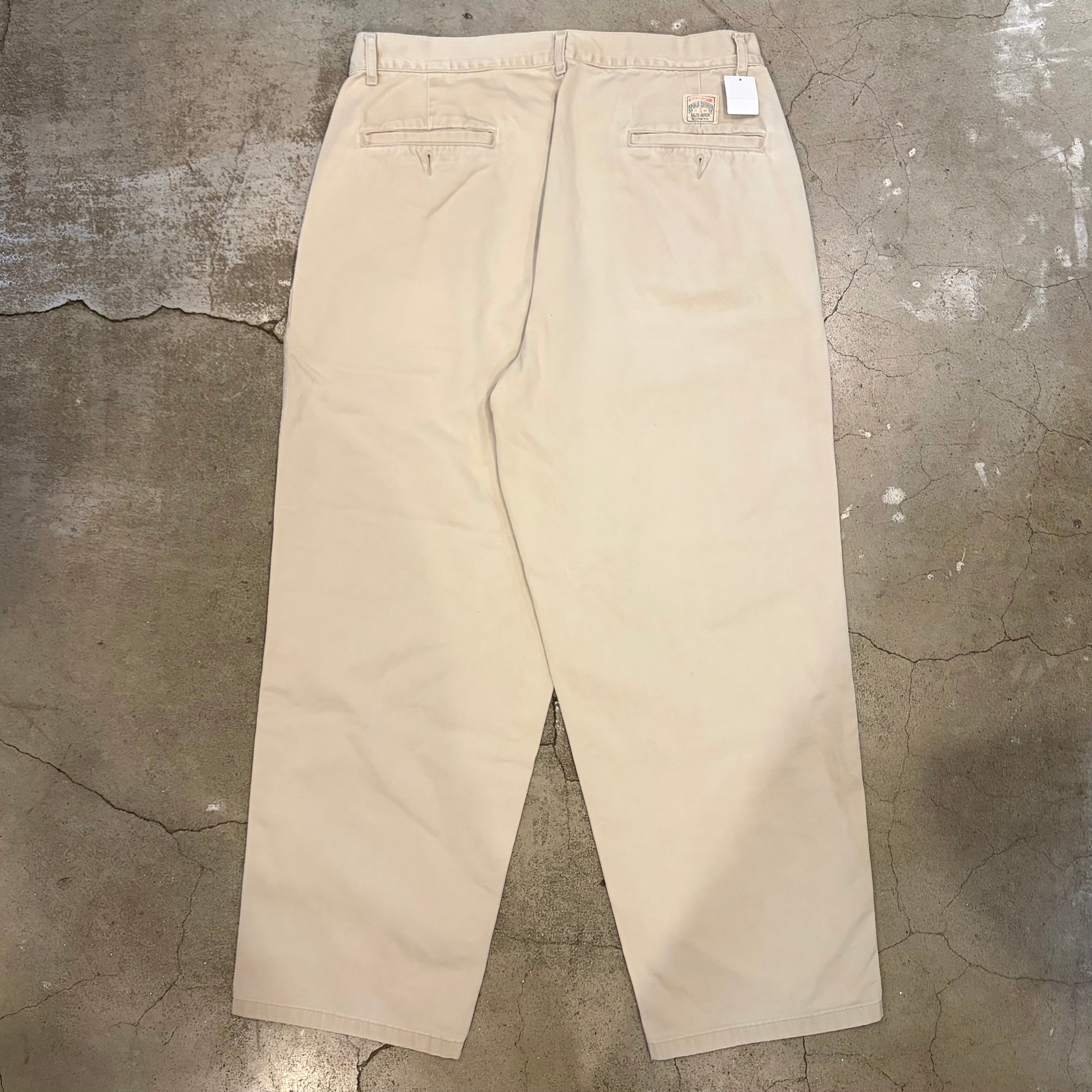 90s POLO by Ralph Lauren 2tuck chino pants (made in U.S.A) | 仙台
