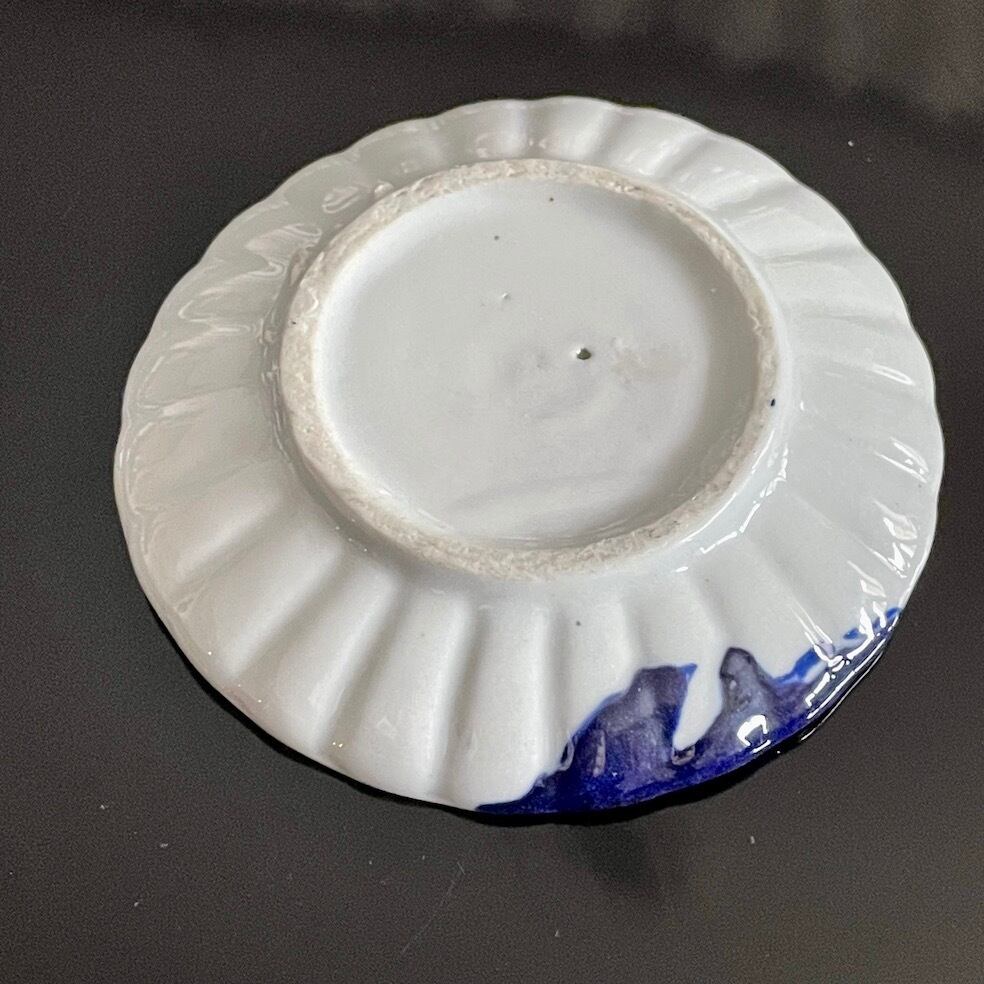 50150】伊万里焼の染付小皿 くじら 明治(1枚)/ Imari Sometsuke Small