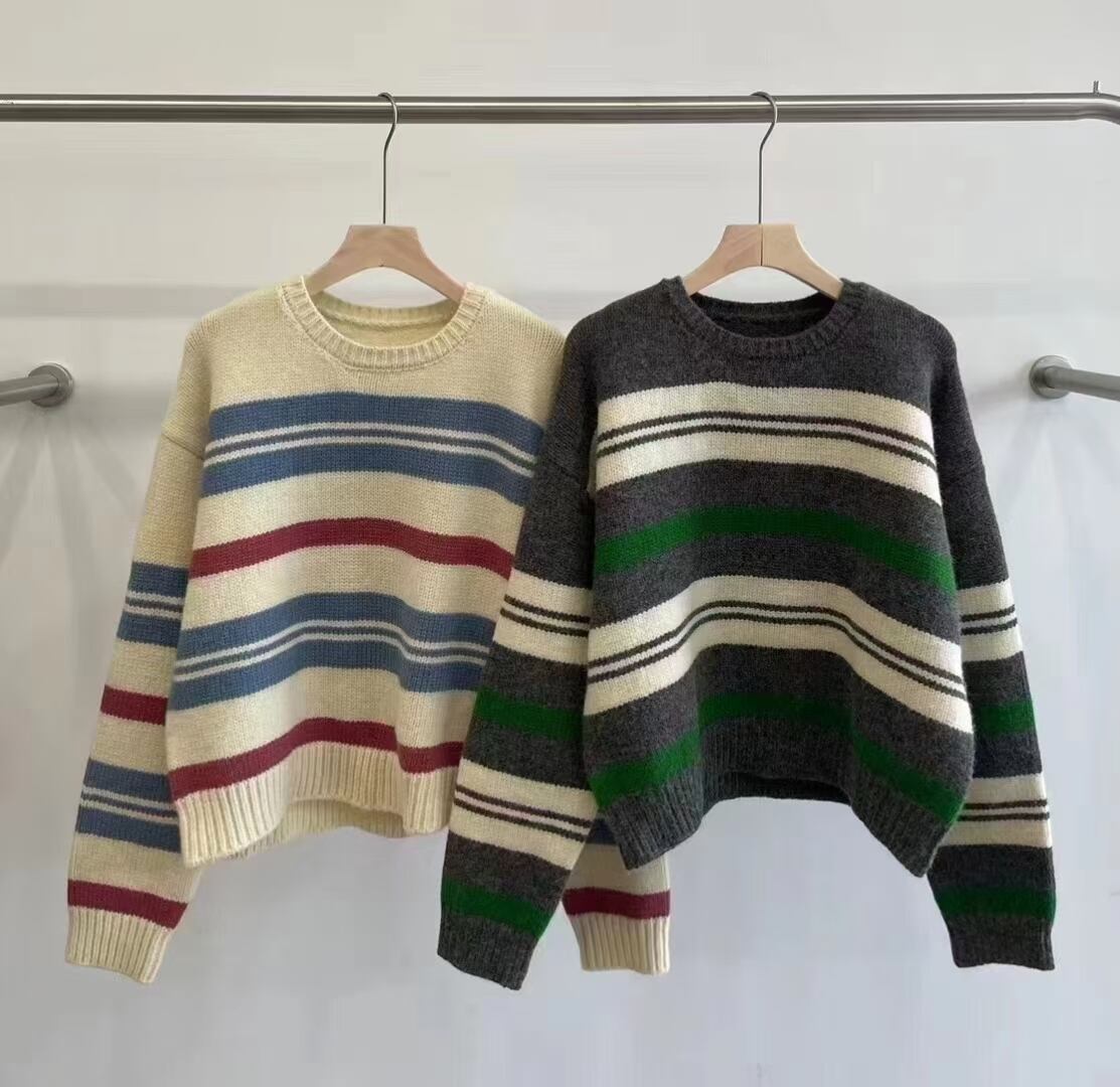 マルチボーダーニット　AJ1477-B03