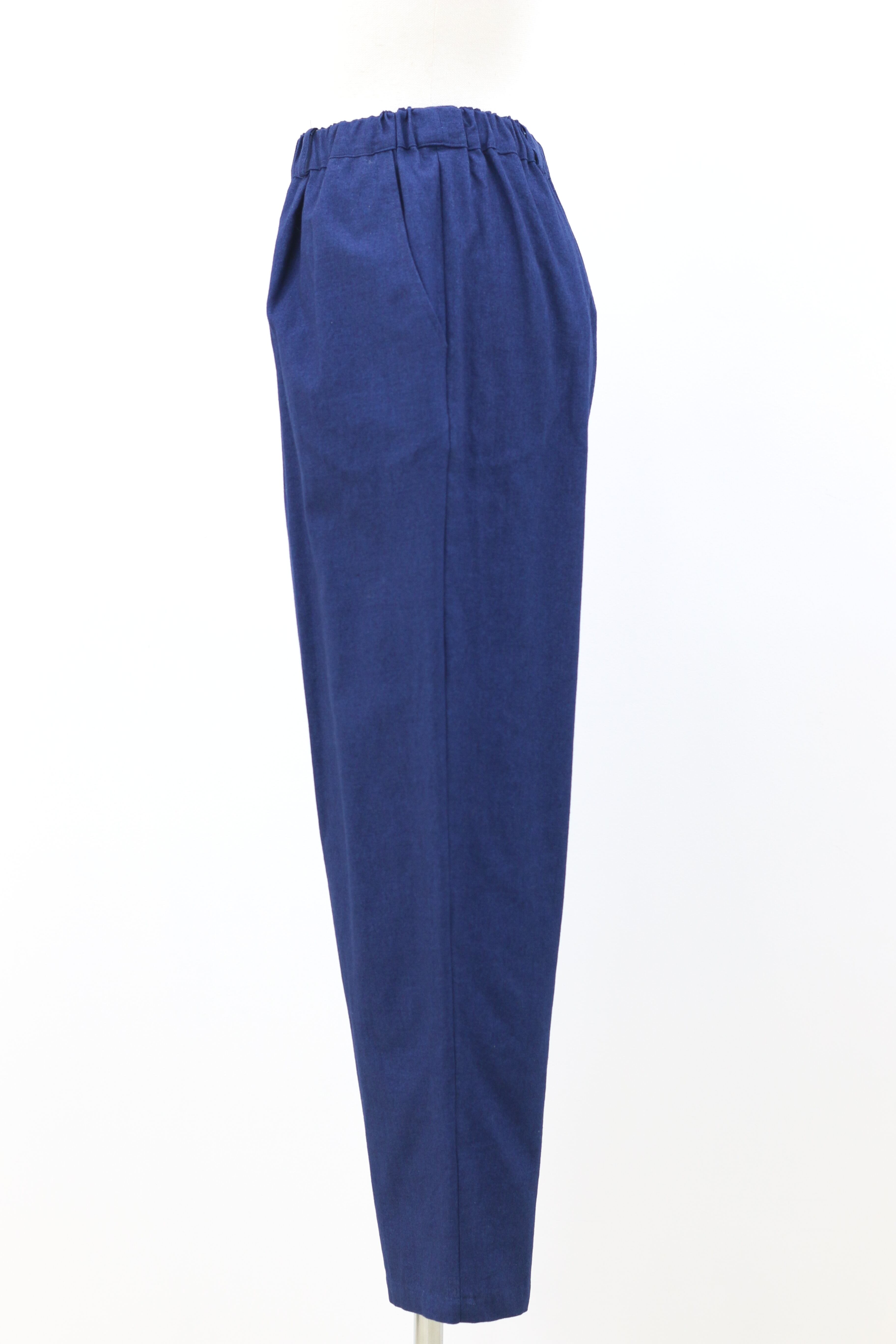インディゴ平織りテーパードパンツ 藍染 ＷＷ-1869 | momochishop