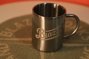 LOGO Stainless Mug 330ml [ SILVER x GOLD ]