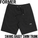 ショーツ ハイブリッドショーツ FORMER フォーマー SWANS BAGGY SWIM TRUNK FBO-24101 BLACK 日本代理店正規品28