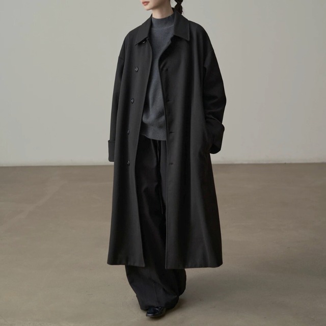 Minimal belt long coat C1425