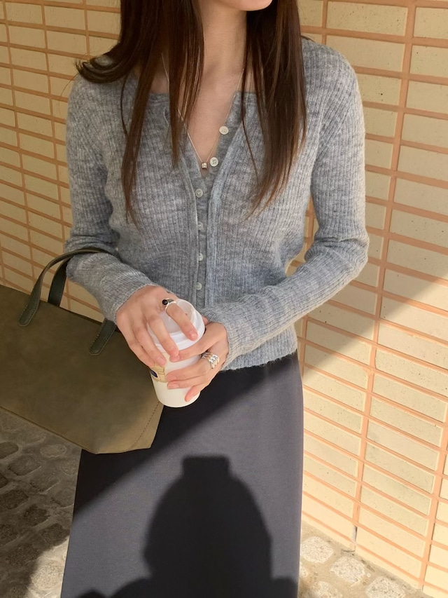 (予約) signature / Page cardigan 4color