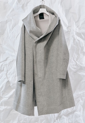 特別企画記念 ¥102,300→¥44,000 ベロアボアティング・フーデットコート グレー