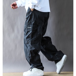 Wide silhouette design pants C3611