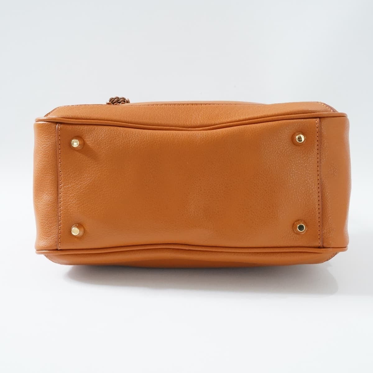 SAZABY サザビー レザーハンドバッグ ショルダー 箱型 四角 ブラウン  