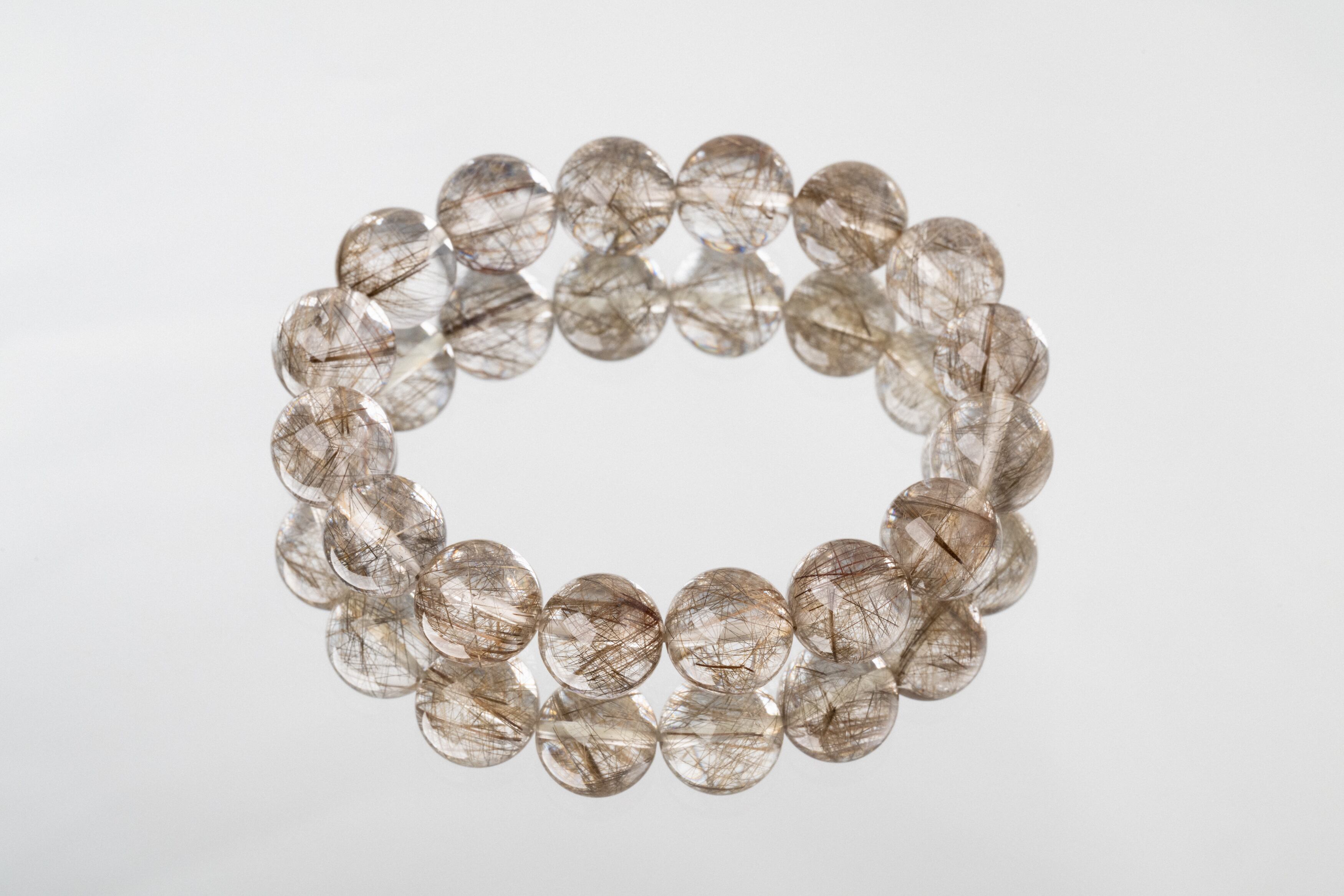 ◇一点物◇ シルバールチルクォーツ ブレスレット 13mm | 天然石専門店