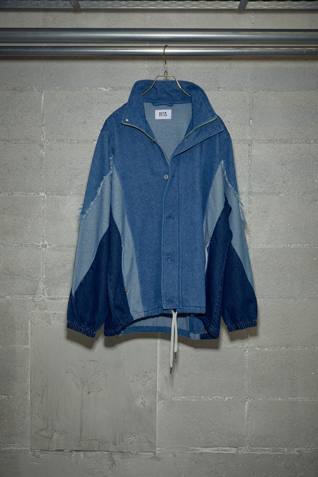 DENIM SPORTS BLOUSON  : BLUE