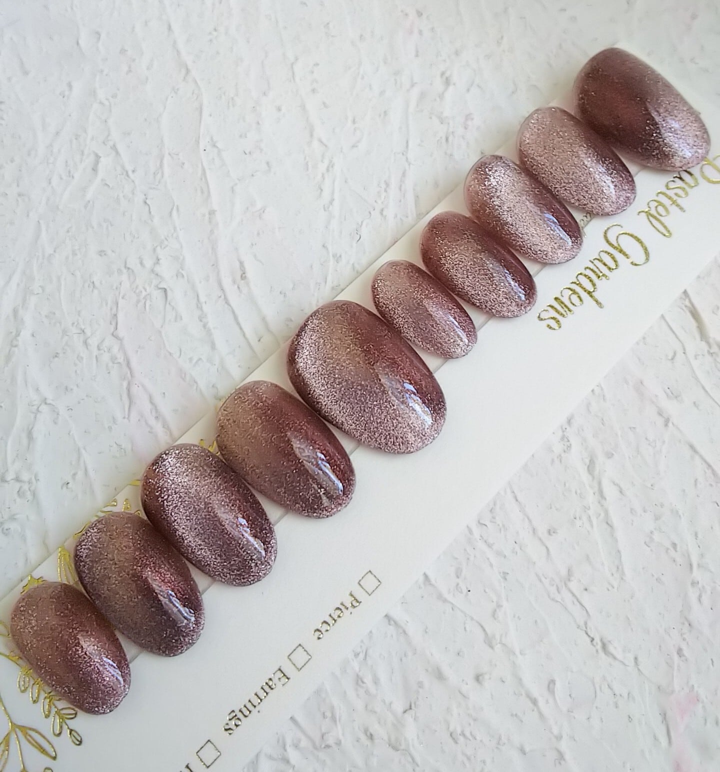 Romanceコッパー マグネットジェルカラーネイルチップ Magnet gel