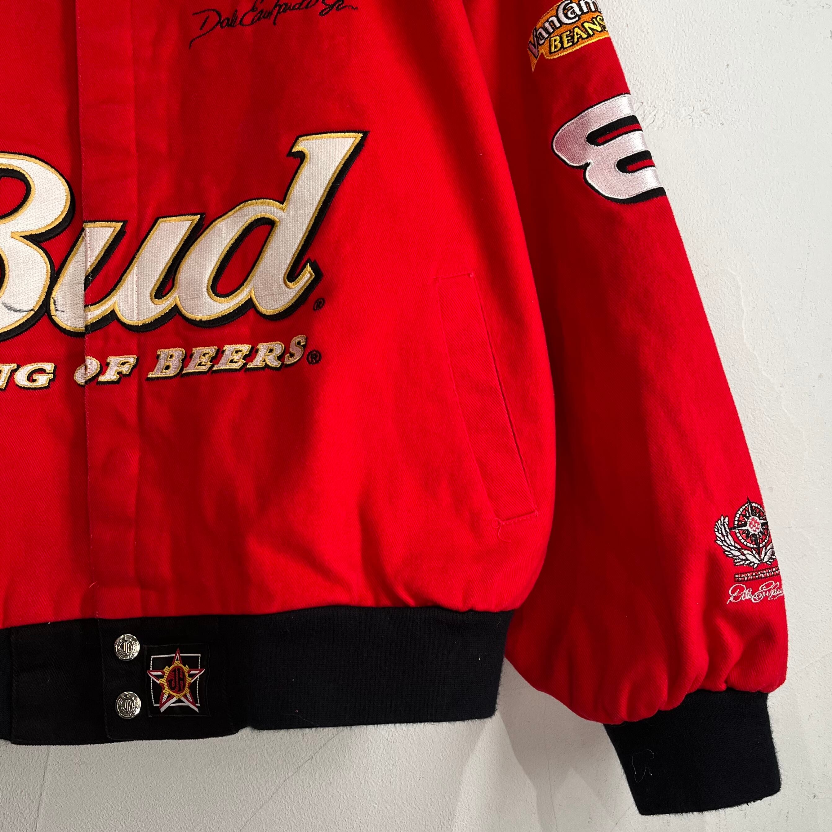 size:3XL【 Budweiser 】バドワイザー CHASE レーシングジャケット 赤