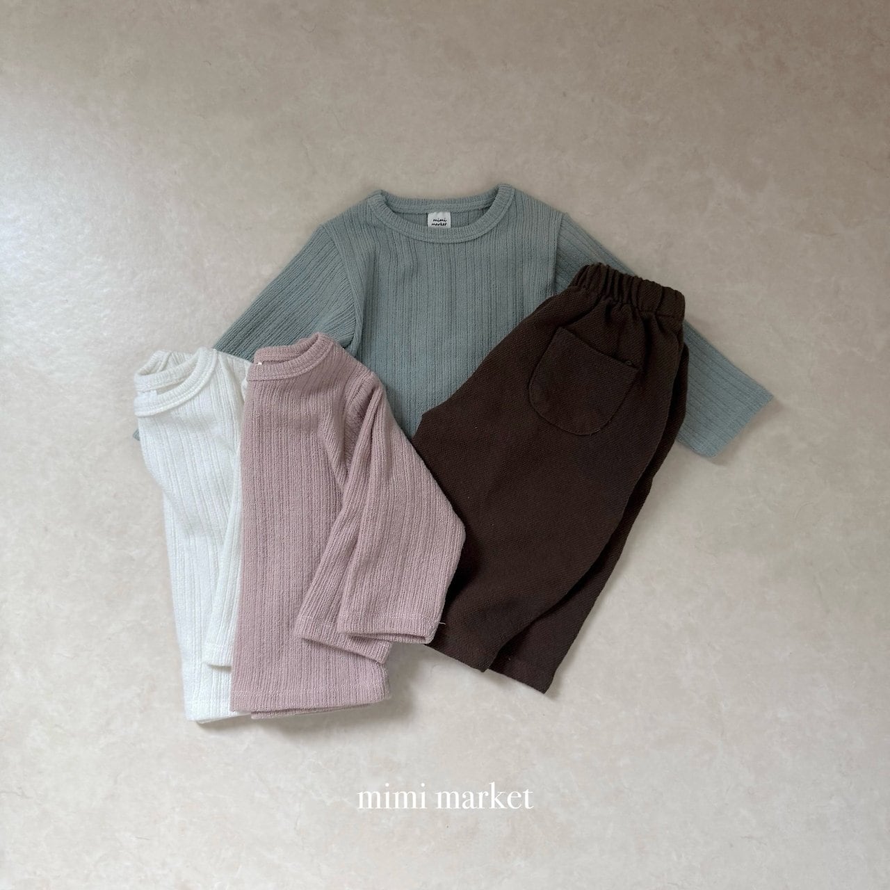 送料無料【予約】/  ヒルトンリブTシャツ/ mimimarket