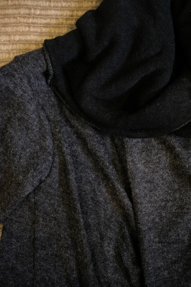 mode 変形ニットLongカーディガン