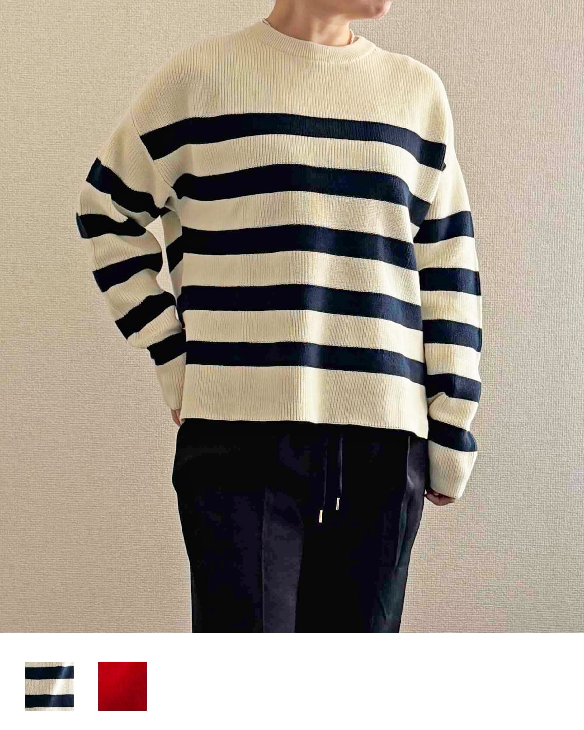 90s GOODENOUGH ハーフジップ ボーダー スウェット シャツ