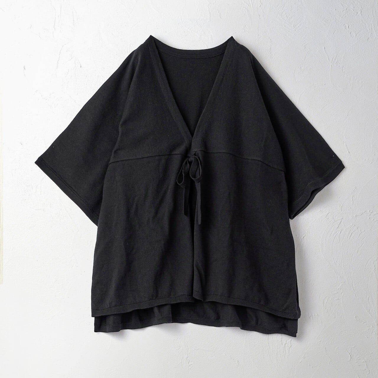 【sisam】フロントタイカーデ|オーガニックコットン