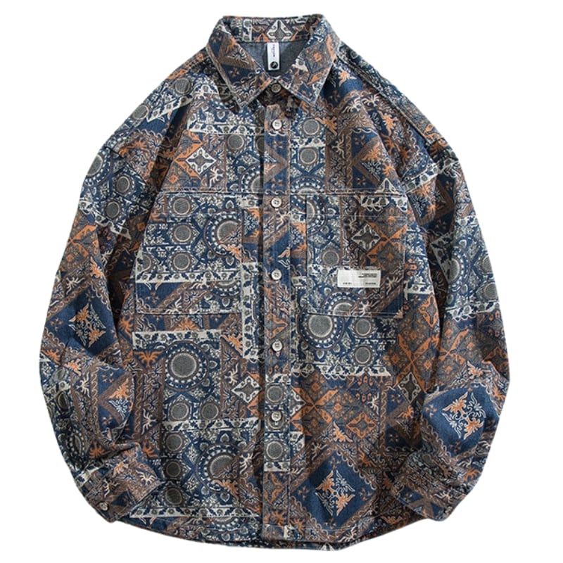 Ethnic print shirt 3187