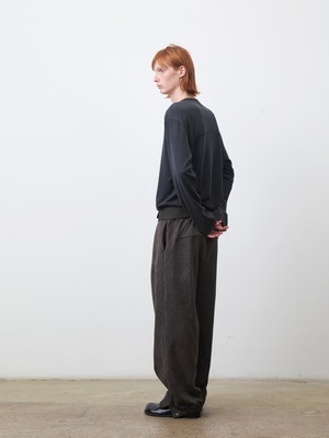 DECESOLO 26AW ウォッシャブル ウールブレンド ロングスリーブ Tシャツ