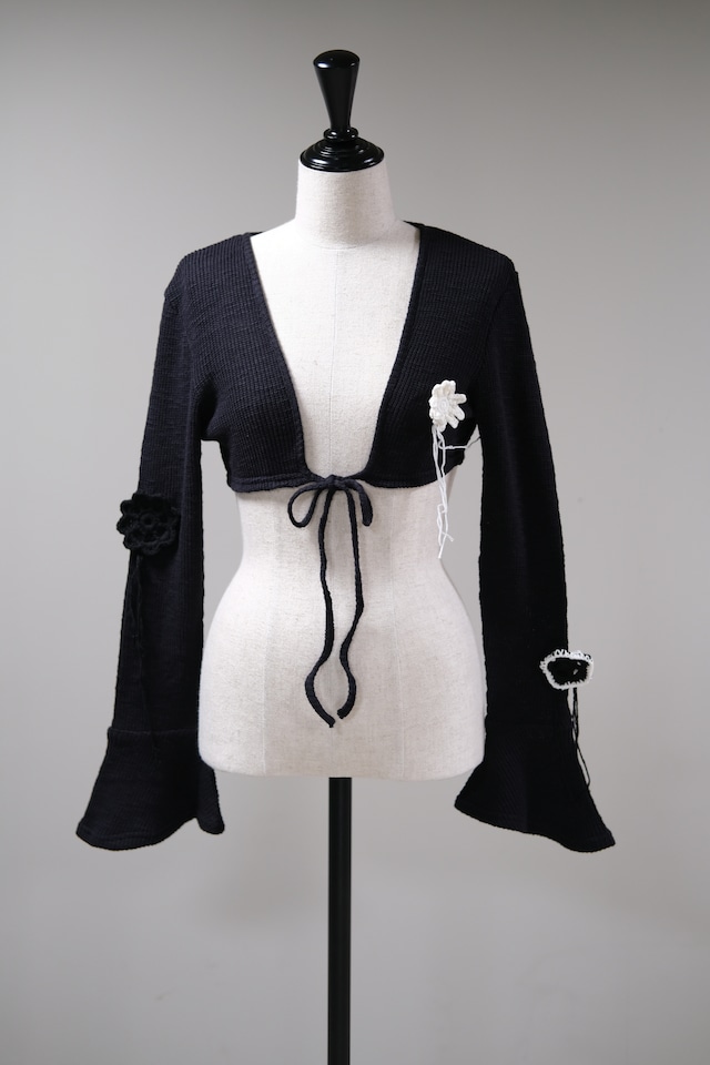 【Kijun】'Sophie' Bolero Cardigan - black -