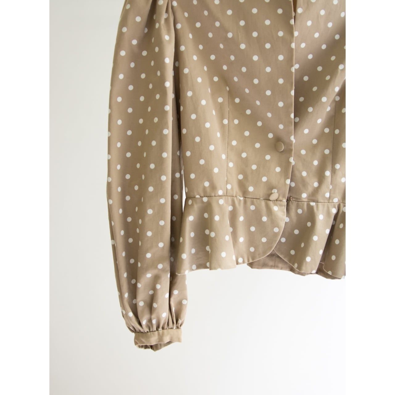 【Sophie Nat PARIS】Made in France 80's 100% Cotton Dot Jacket(フランス製 ドット柄コットンジャケット)