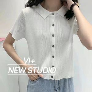 クロップドポロシャツ　AJ111-B07