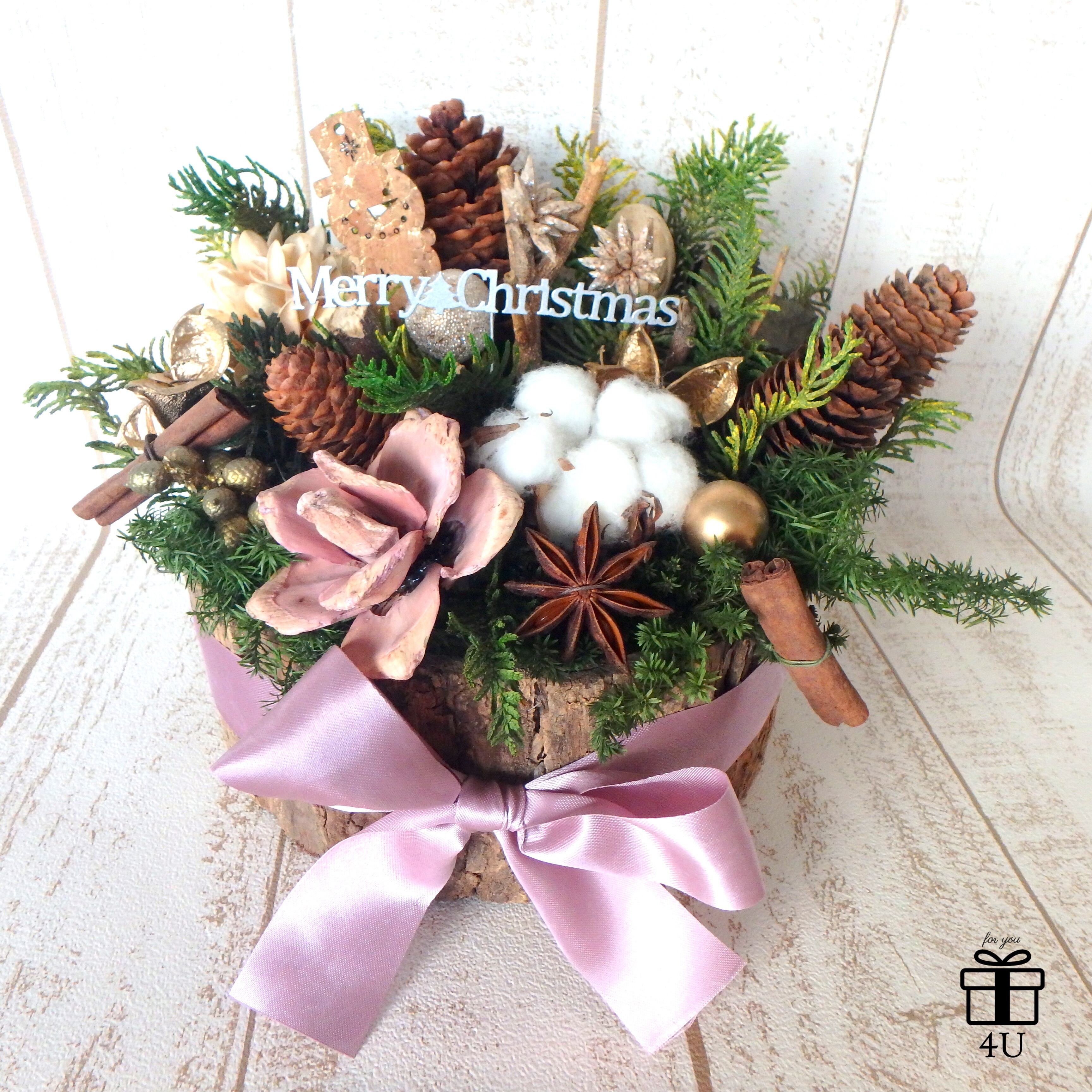 専用ページ タルト型フラワーアレンジ♡⃛Merry Christmas 専用ページ タルト型フラワーアレンジ♡⃛Merry Christmas 丸いベース