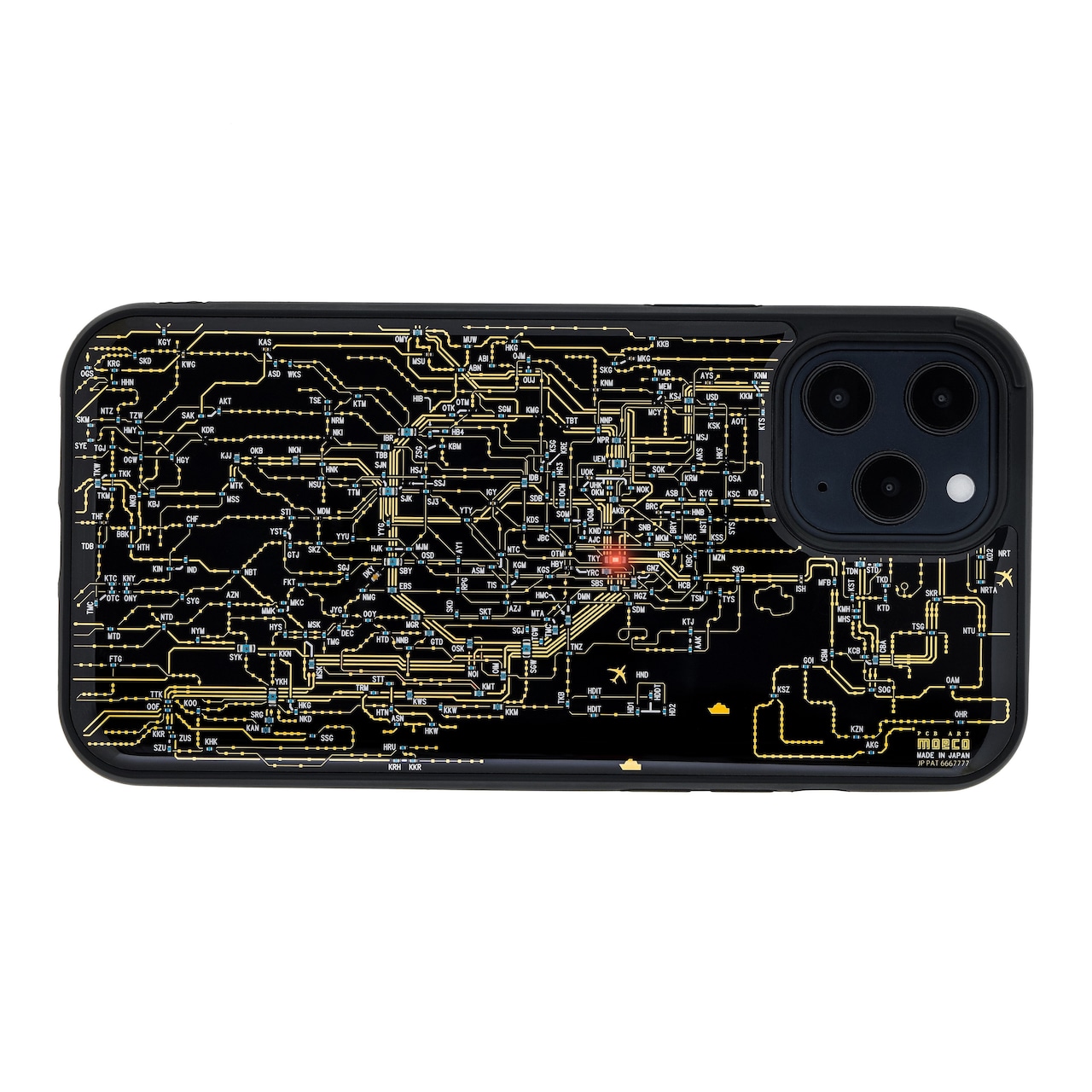 FLASH 東京回路線図 iPhone 12 Pro Max ケース | PCB ART moeco