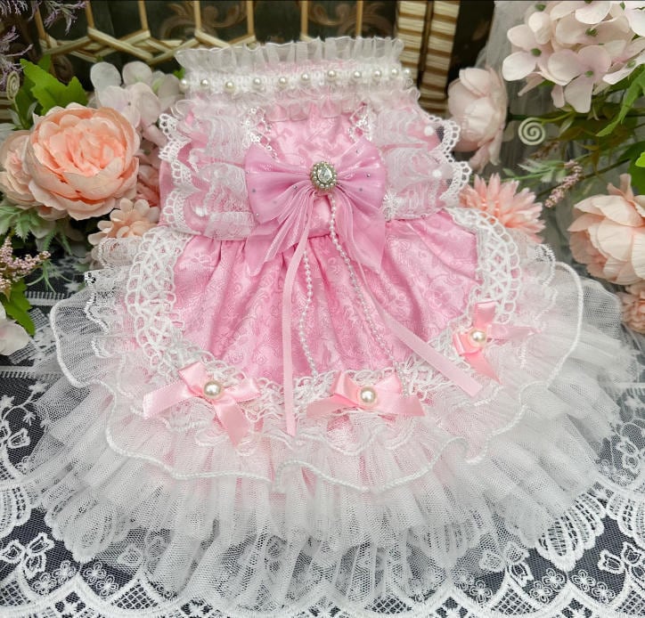 《予約》3102467 ピンクレースドレス