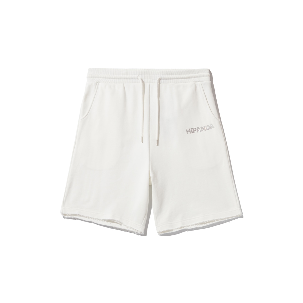 SALE 送料無料【HIPANDA ハイパンダ】メンズ ラインストーン ショートパンツ MEN'S RHINESTONE SHORT PANTS / WHITE・BLACK