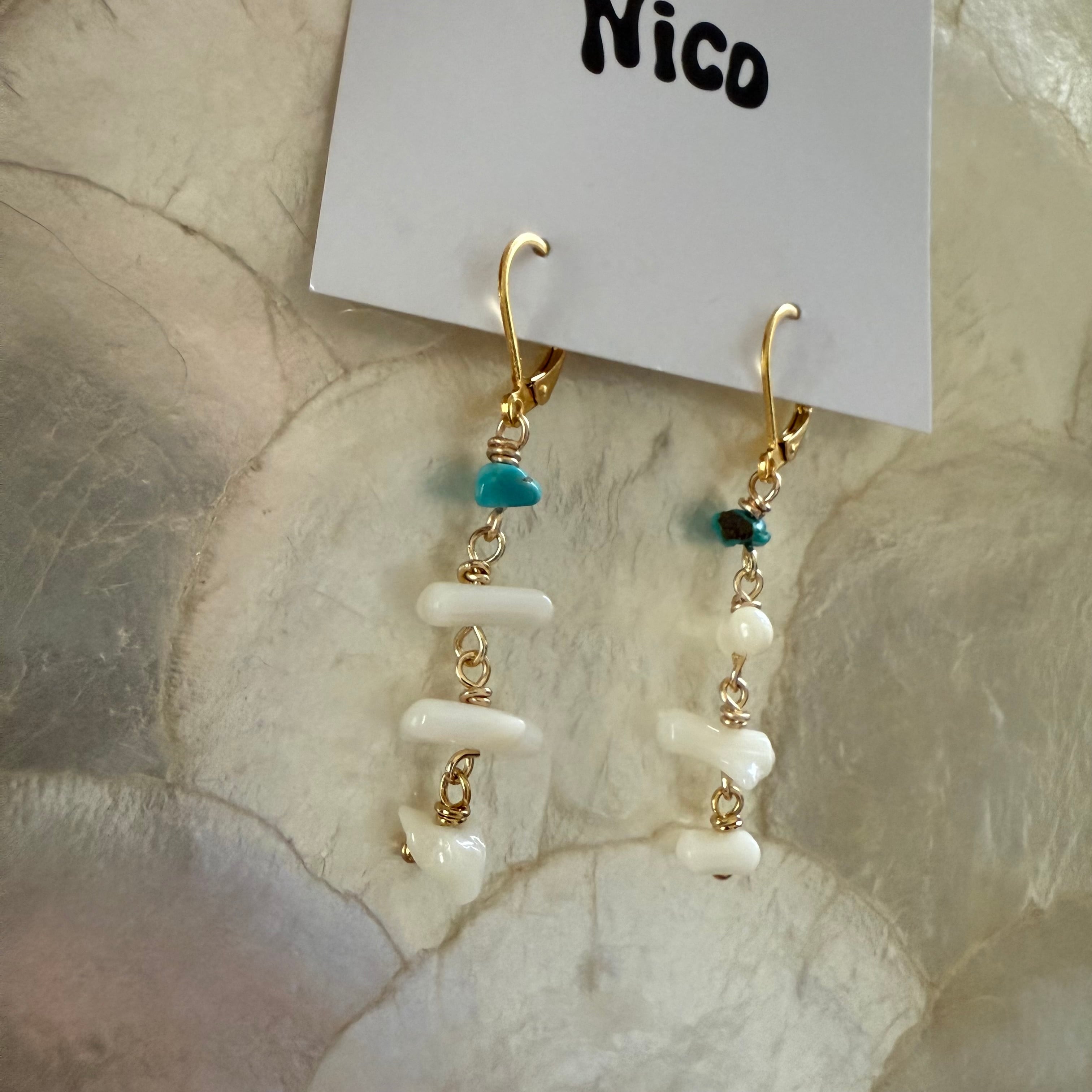 NC26117【サージカルステンレス:ゴールド】nicoピアス
