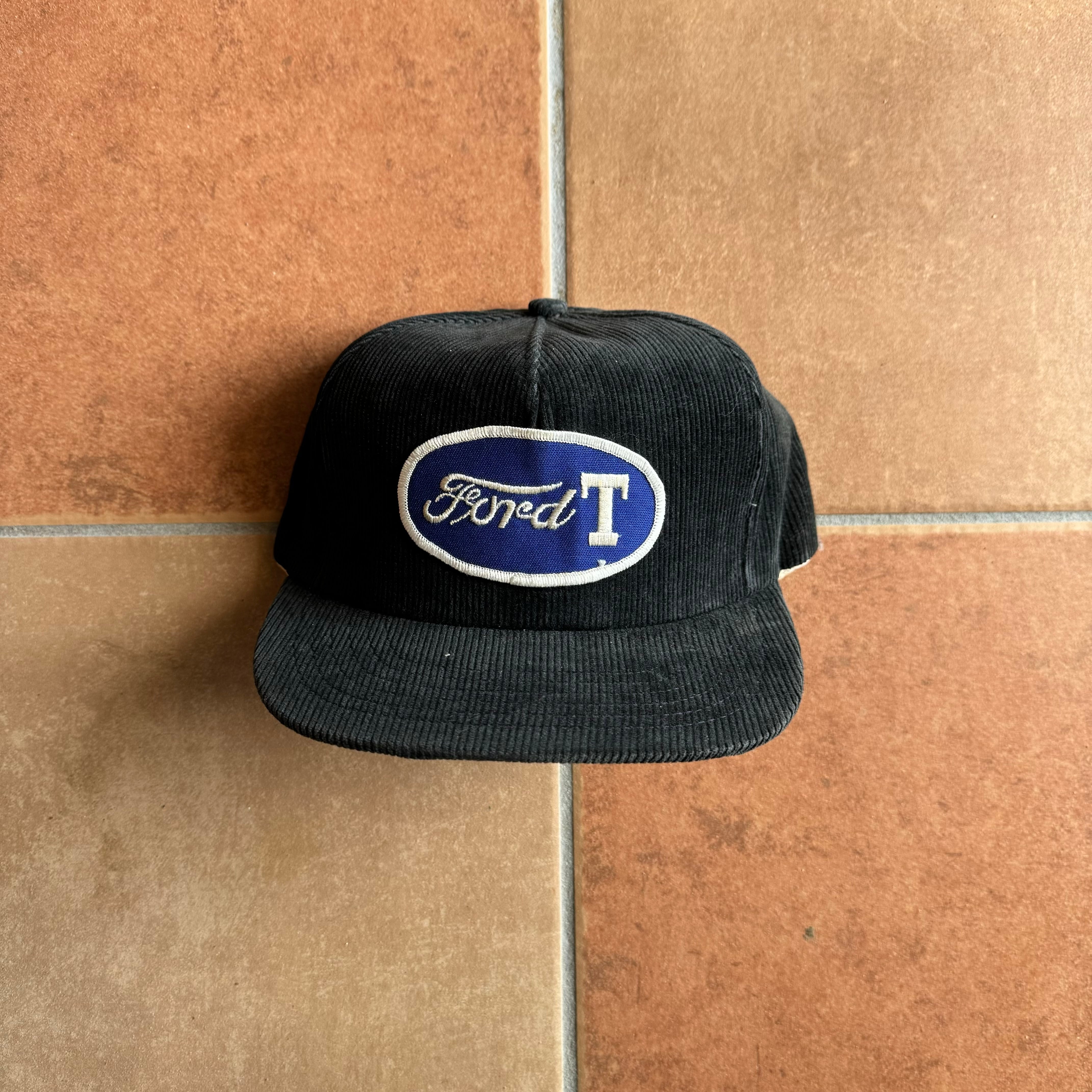 1980’s Deadstock "Ford Model T" Automotive Corduroy Trucker Hat/ made in USA