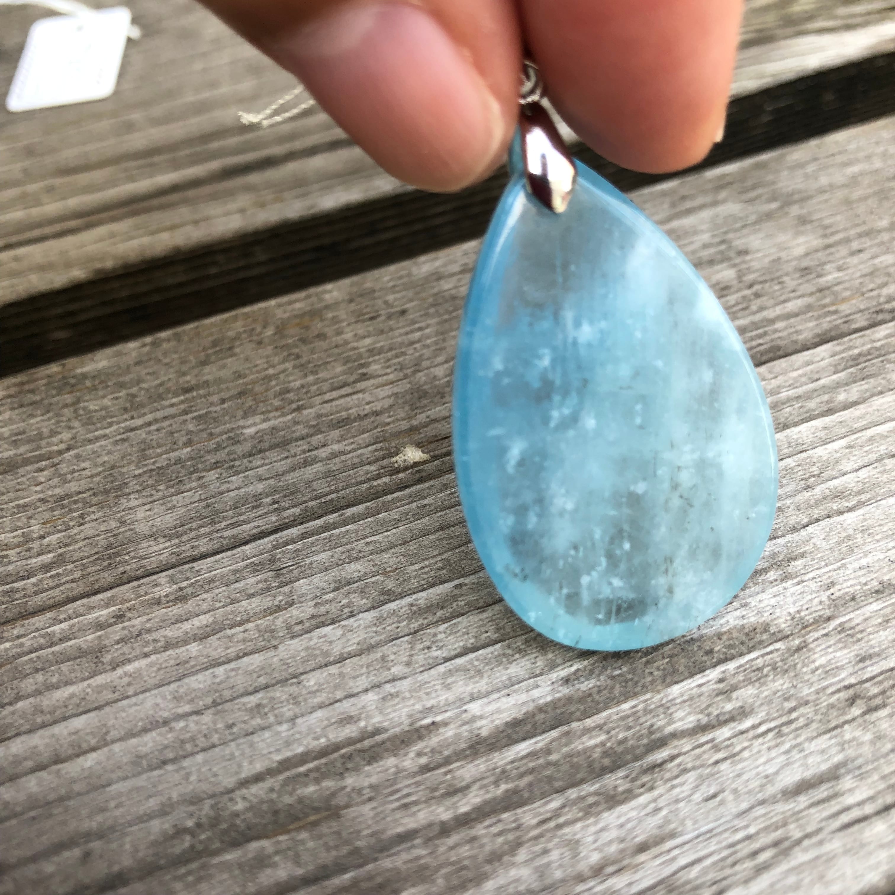 大粒　アクアマリン　ペンダントトップ 大粒 アクアマリン 天然石 ペンダント トップ チェーン