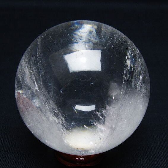 水晶 丸玉 59mm スフィア 置物 水晶玉 一点物 151-9011